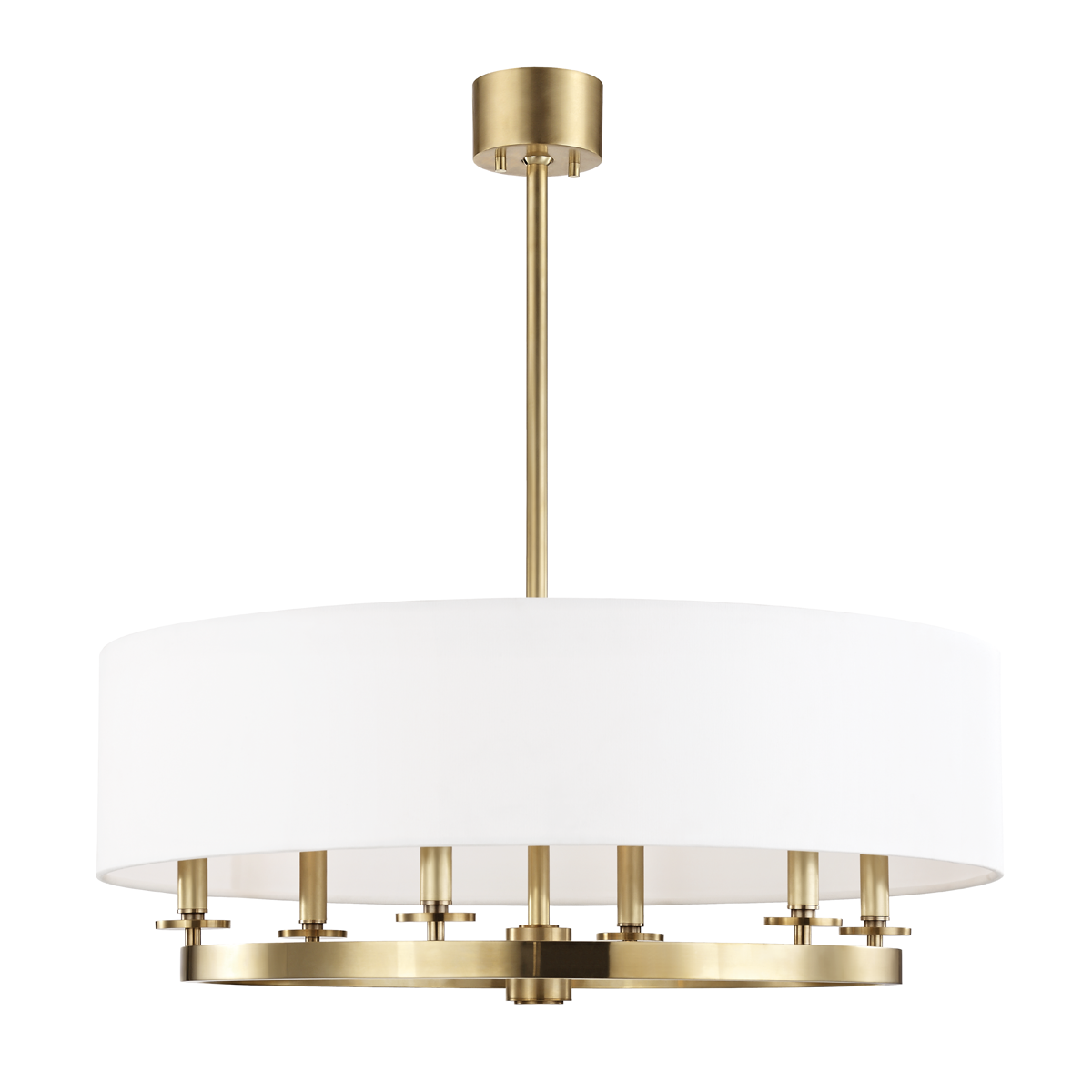 Durham Chandelier - 6-Light - Aged Brass by Hudson Valley Lighting