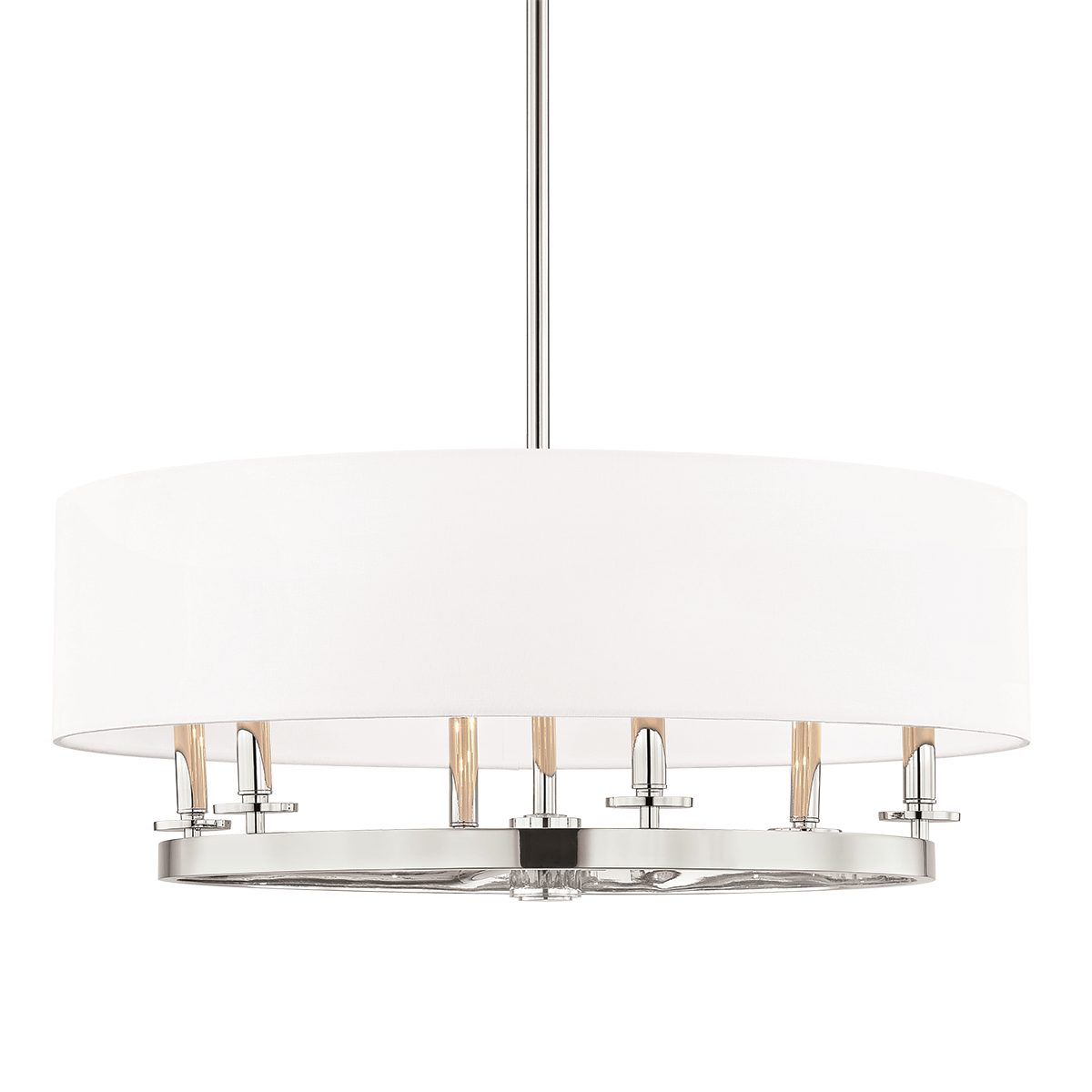 Durham Chandelier - 6-Light - Polished Nickel by Hudson Valley Lighting