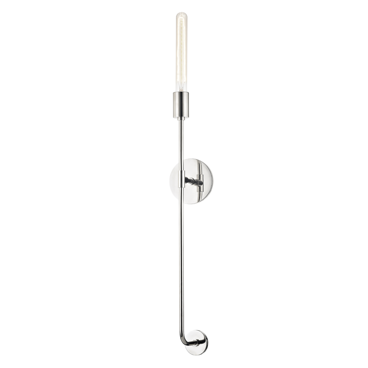 Dylan Wall Sconce - 1-Light - Polished Nickel - Mitzi H185101-PN