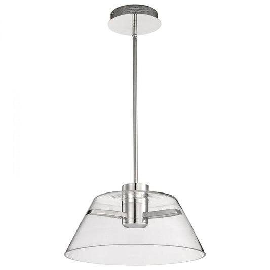 Edmond - 17 Inch LED Pendant - Polished Nickel - Satco 62-2052