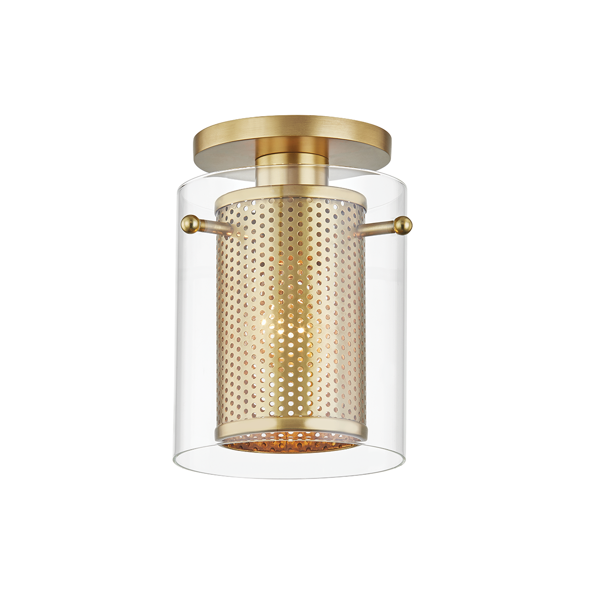 Elanor Semi Flush - 1-Light - Aged Brass - Mitzi H323601-AGB