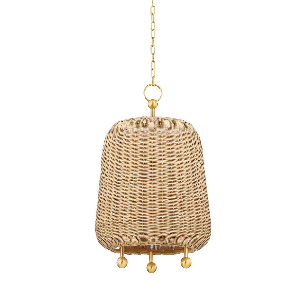 Elena Large Pendant - 1-Light - Aged Brass - Mitzi H802701L-AGB