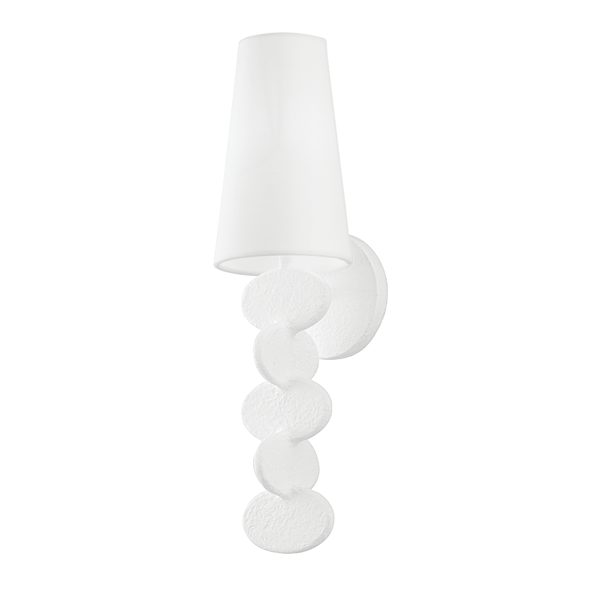 Ellios Wall Sconce - 1-Light - Gesso White - Troy Lighting B3501-GSW