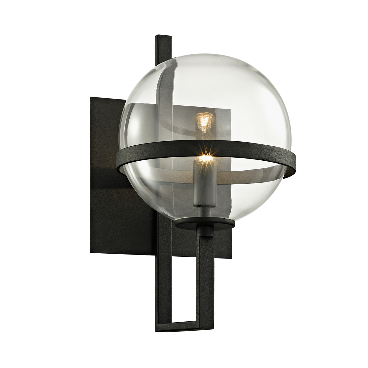 Elliot Wall Sconce - 1-Light - Textured Black - Troy Lighting B6221-TBK