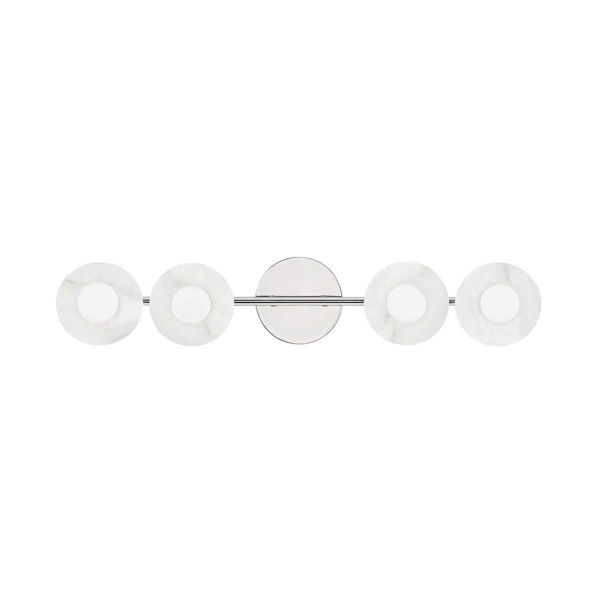 Elmont Vanity Light - 4-Light - Polished Nickel by Hudson Valley Lighting
