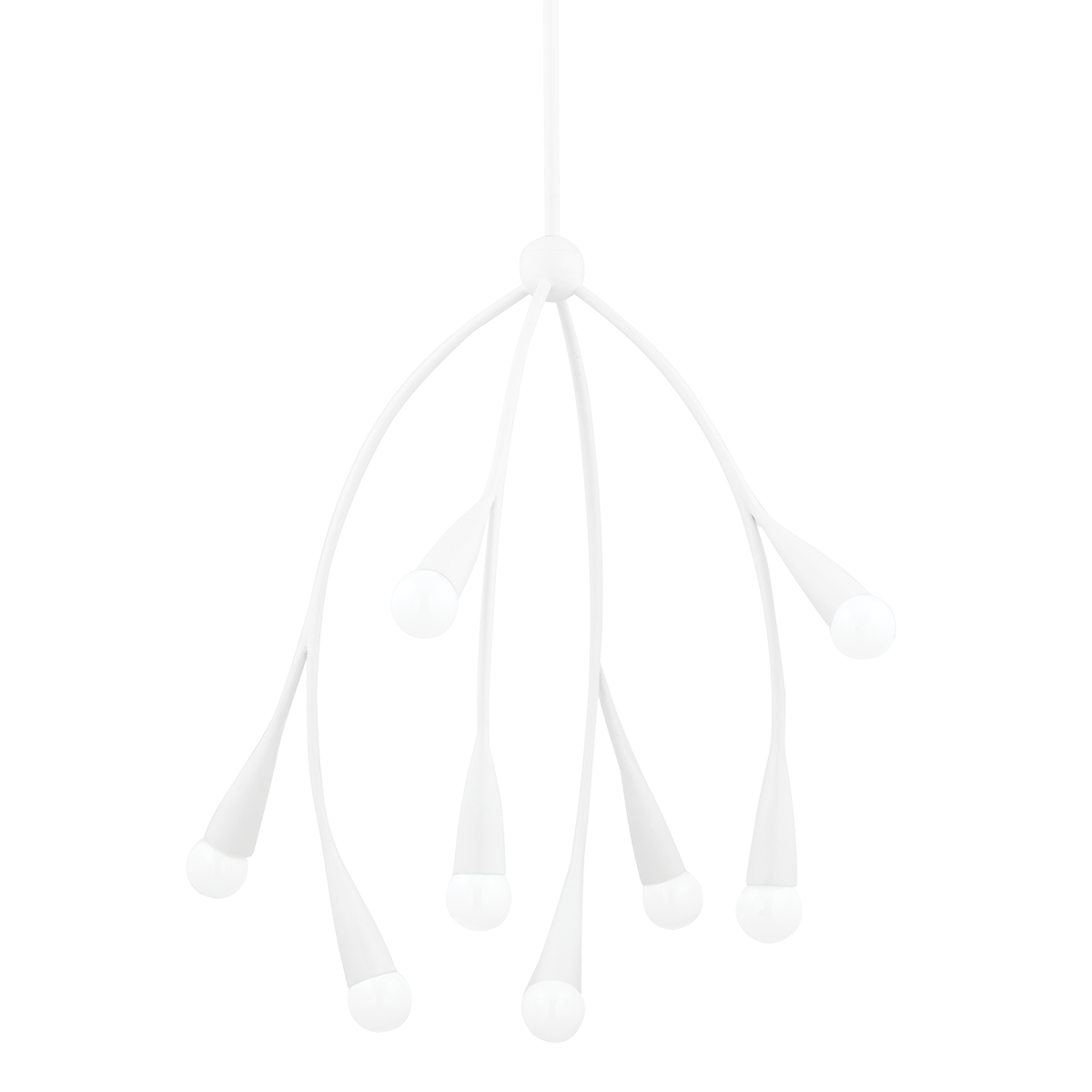 Elsa Chandelier - 8-Light - Textured White - Mitzi H689708-TWH
