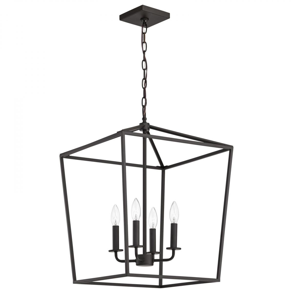 Emma 4 Light Large Pendant - Dark Bronze Finish - Satco 60-7952