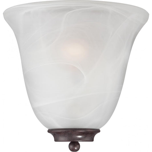 Empire - 1 Light Wall Sconce with Alabaster Glass - Old Bronze Finish - Satco 60-5374