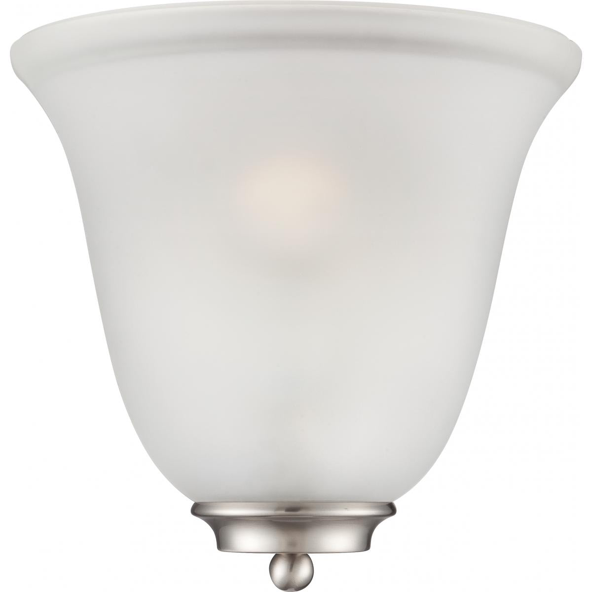 Empire - 1 Light Wall Sconce with Frosted Glass - Brushed Nickel Finish - Satco 60-5377