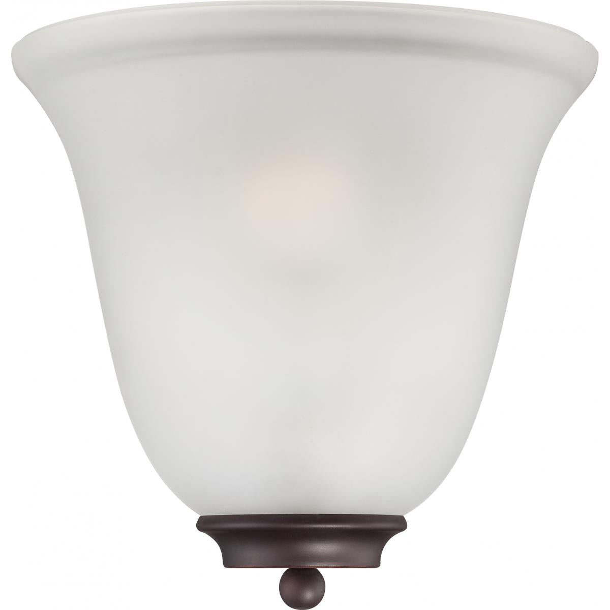 Empire - 1 Light Wall Sconce with Frosted Glass - Mahogany Bronze Finish - Satco 60-5375