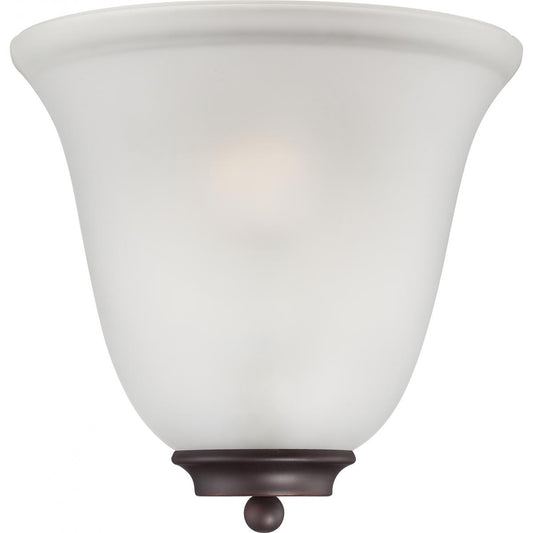 Empire - 1 Light Wall Sconce with Frosted Glass - Mahogany Bronze Finish - Satco 60-5375