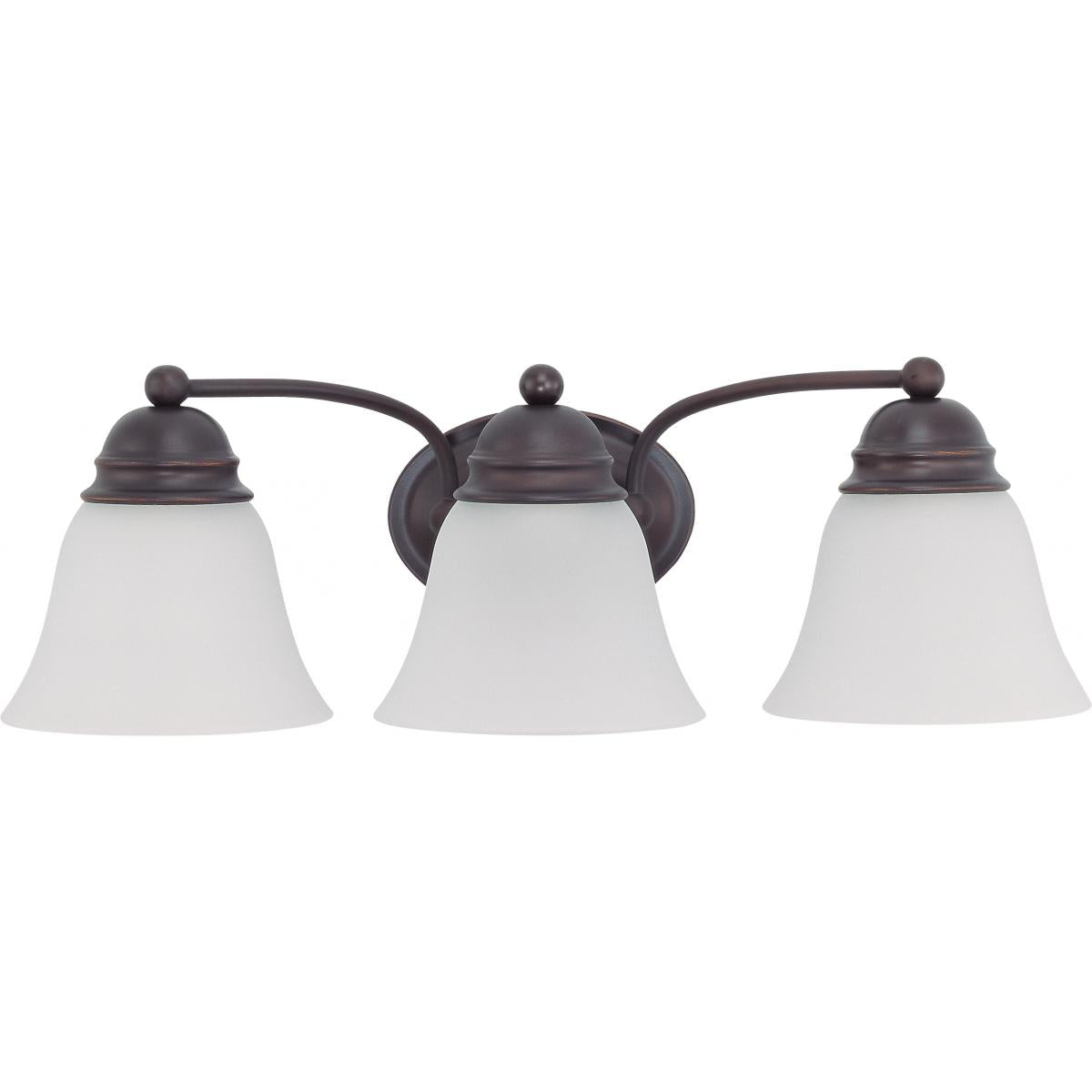 Empire - 3 Light 21" Vanity with Frosted White Glass - Color retail packaging - Satco 60-6087