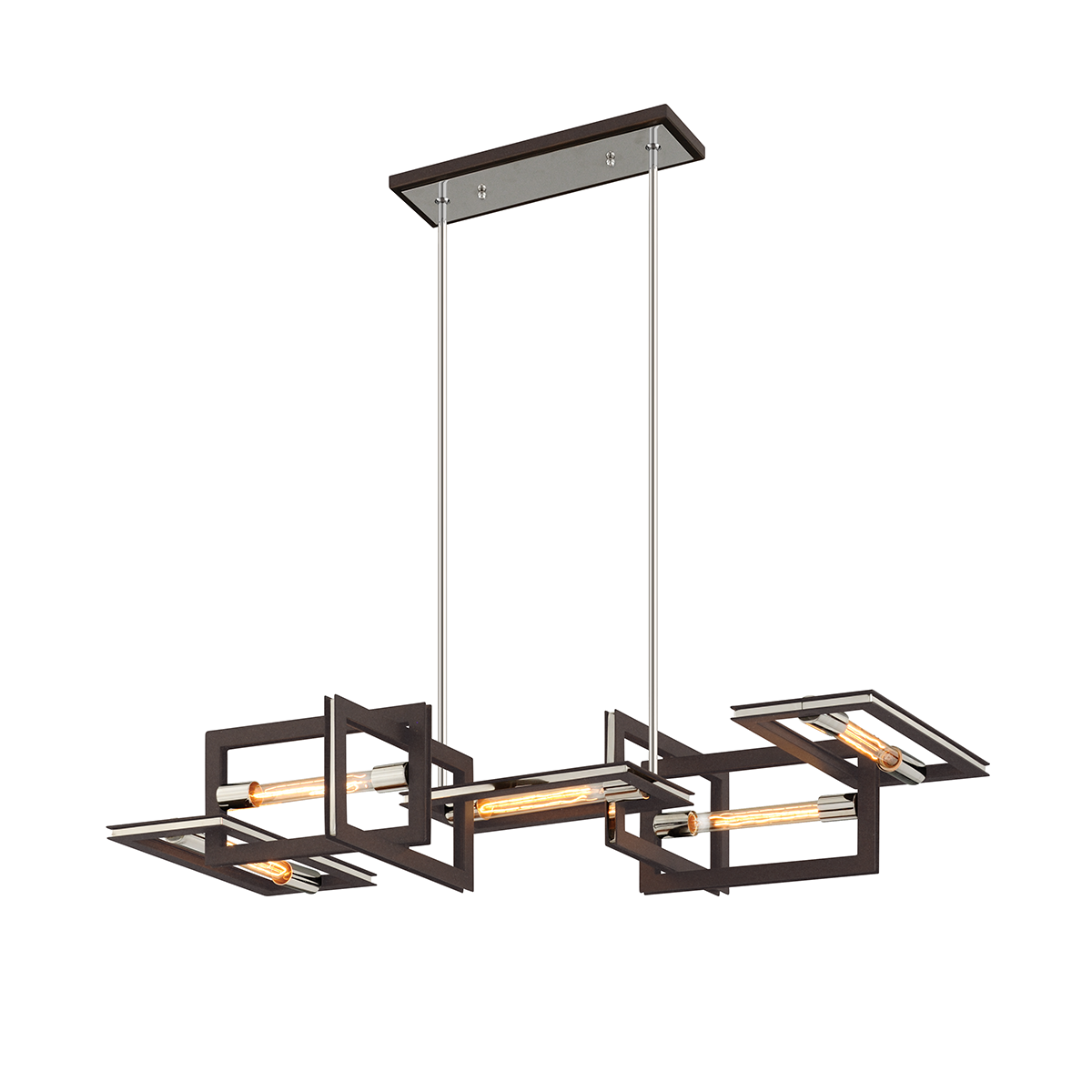 Enigma Linear - 5-Light - Textured Bronze - Troy Lighting F6185-TBZ/SS