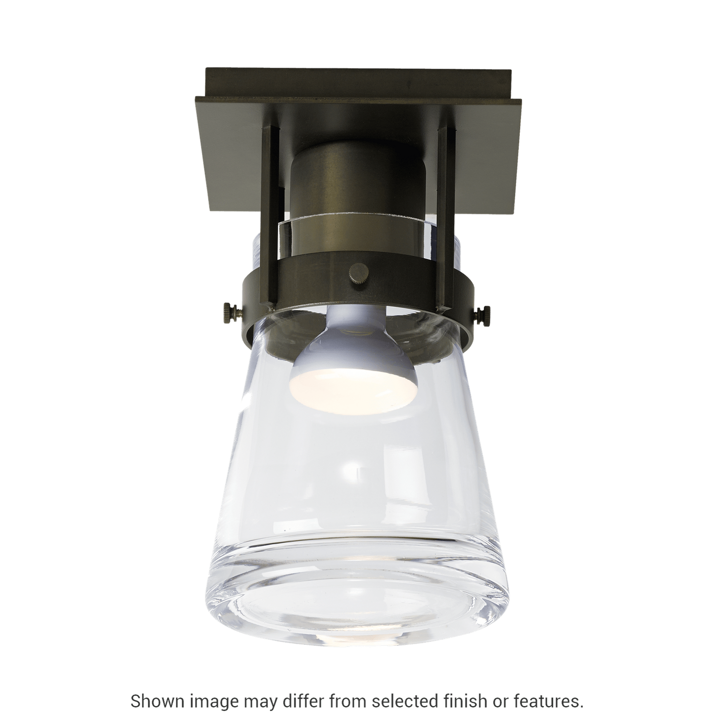 Erlenmeyer 1-Light Semi-Flush - White by Hubbardton Forge