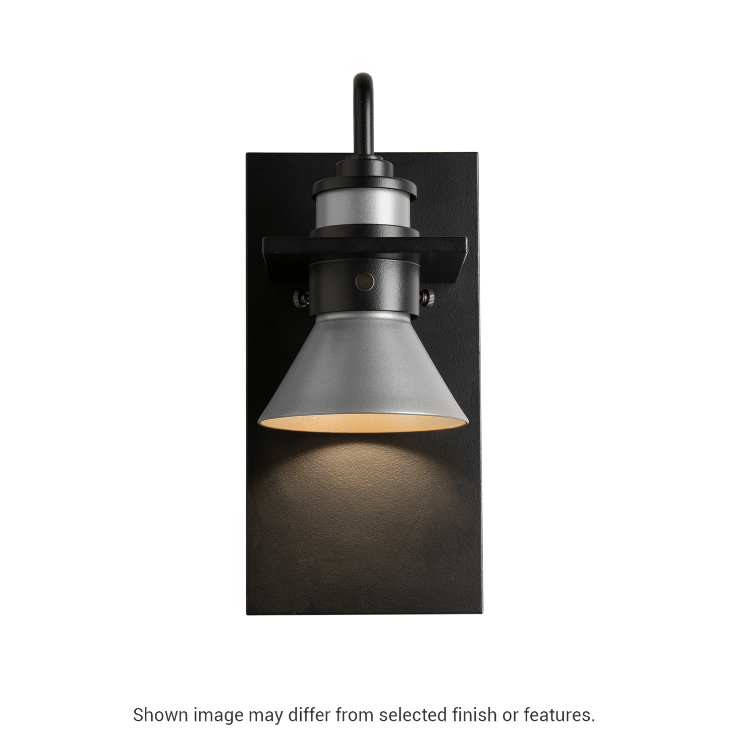 Erlenmeyer Dark Sky Friendly Outdoor Sconce - Coastal Burnished Steel - Oil Rubbed Bronze Accent by Hubbardton Forge