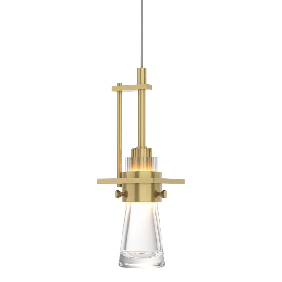 Erlenmeyer Low Voltage Mini Pendant - Modern Brass by Hubbardton Forge