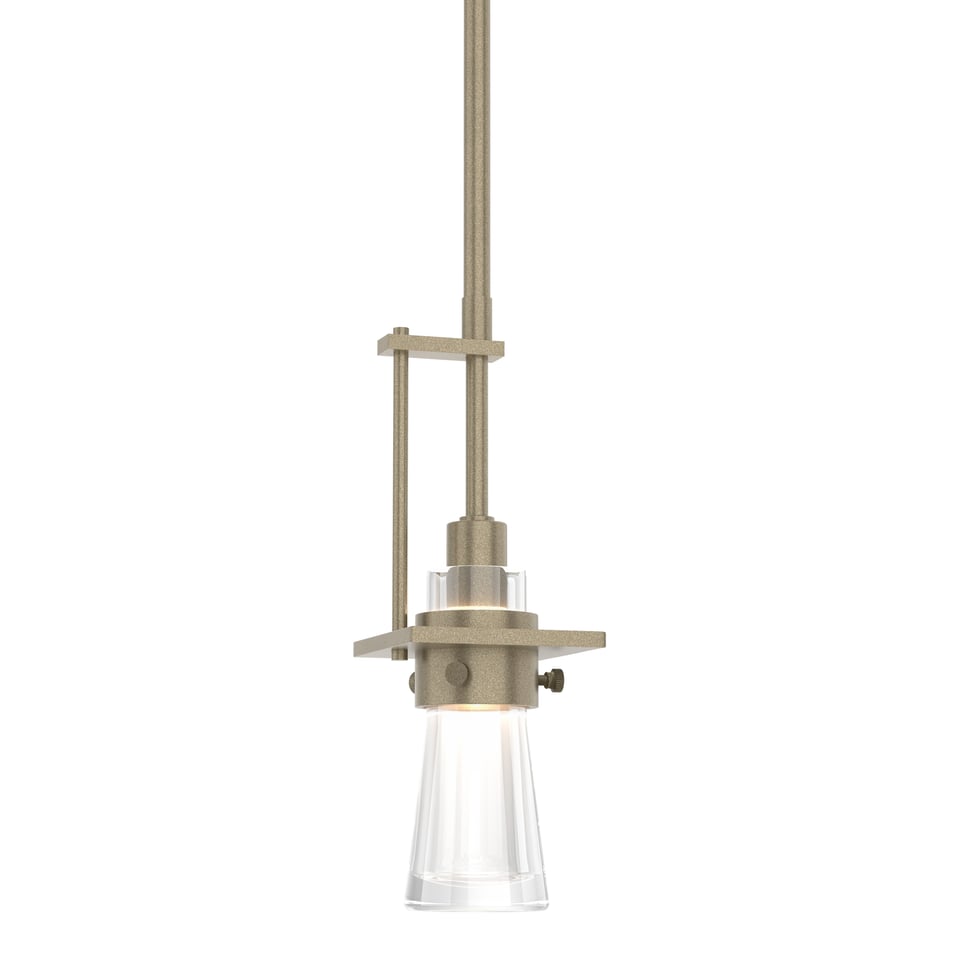Erlenmeyer Small Mini Pendant - Soft Gold by Hubbardton Forge