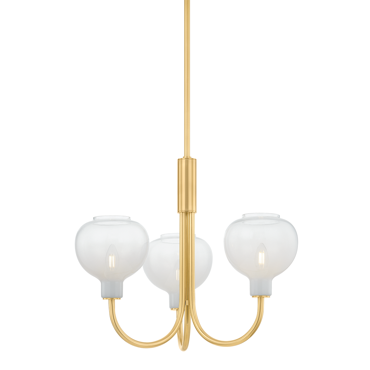 Estelle Chandelier - 3-Light - Aged Brass - Mitzi H990803-AGB