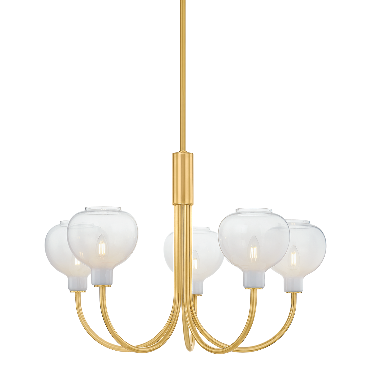 Estelle Chandelier - 5-Light - Aged Brass - Mitzi H990805-AGB