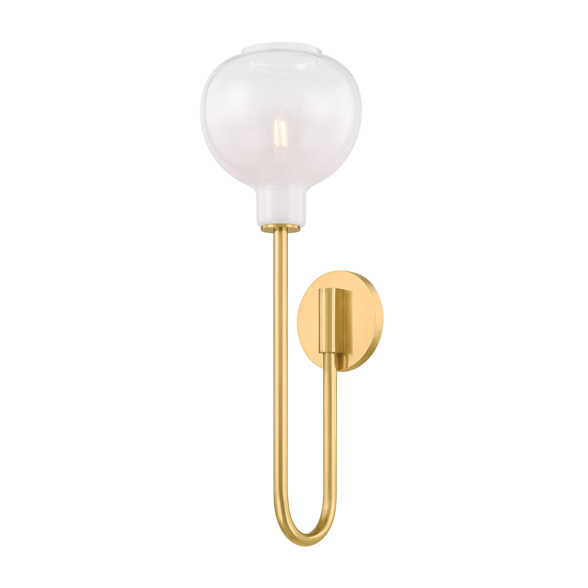 Estelle Wall Sconce - 1-Light - Aged Brass - Mitzi H990101-AGB