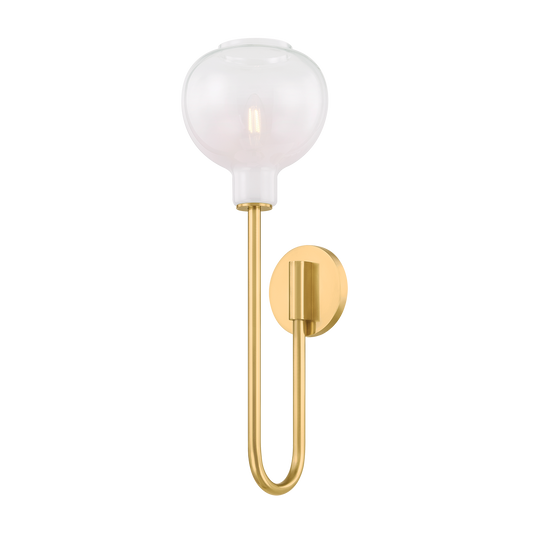 Estelle Wall Sconce - 1-Light - Aged Brass - Mitzi H990101-AGB
