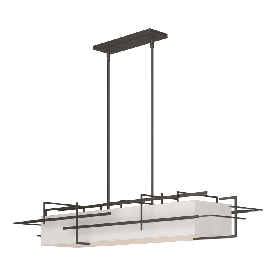 Etch Pendant - Dark Smoke - Flax Shade by Hubbardton Forge