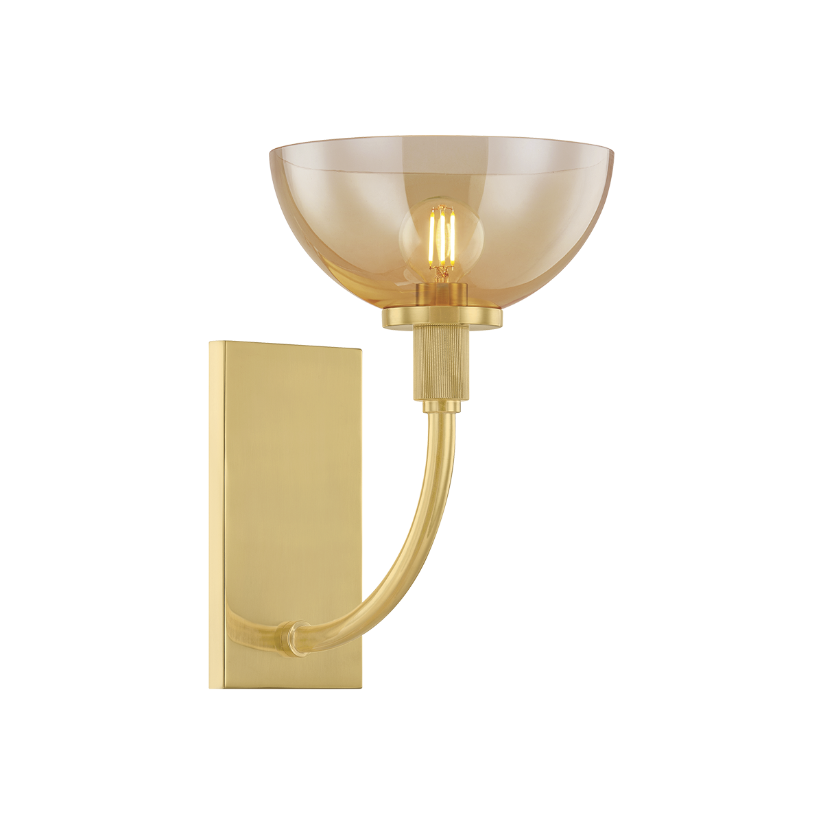 Eva Wall Sconce - 1-Light - Aged Brass - Mitzi H981101-AGB