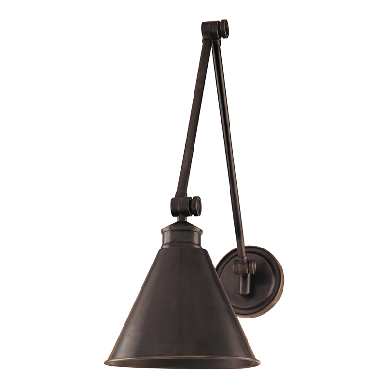 Exeter Wall Sconce - Metal Shade - Old Bronze by Hudson Valley Lighting