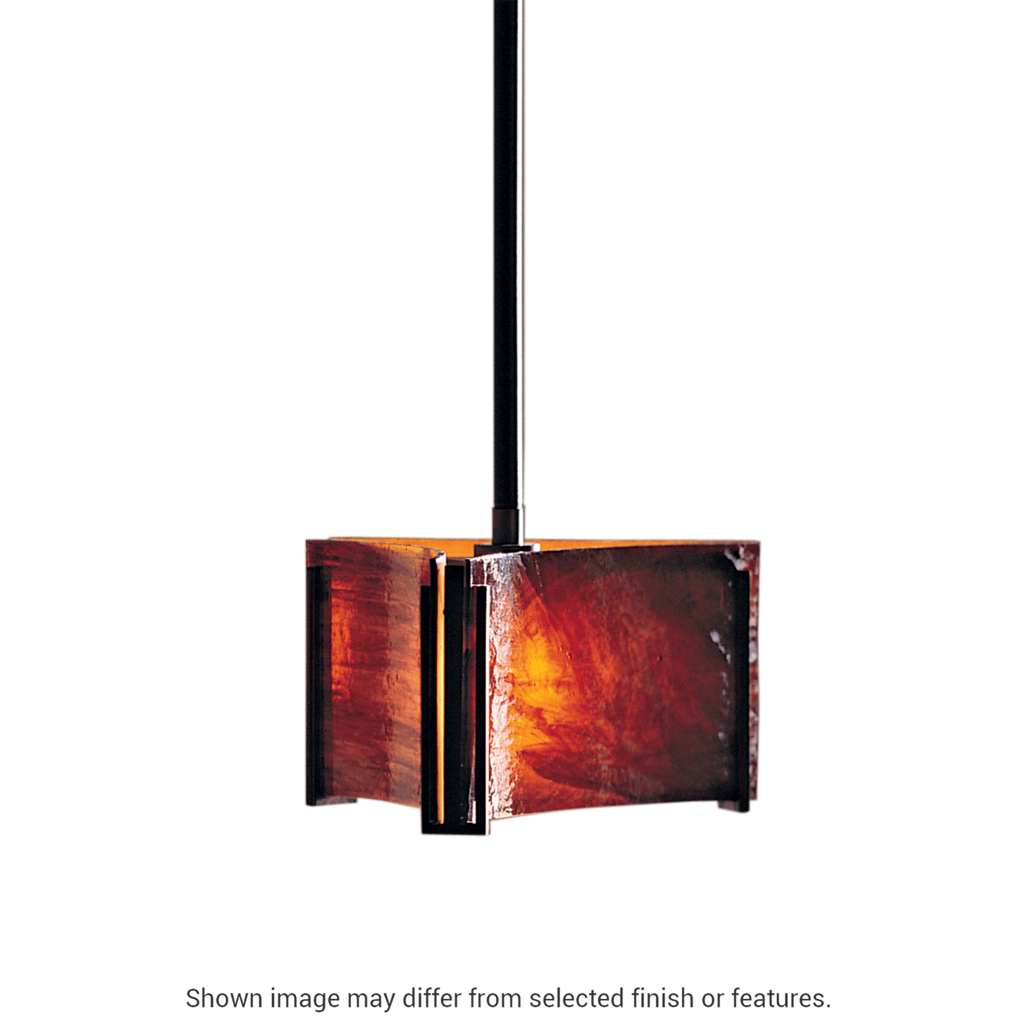 Exos Delta Mini Pendant - White - White Art Glass by Hubbardton Forge