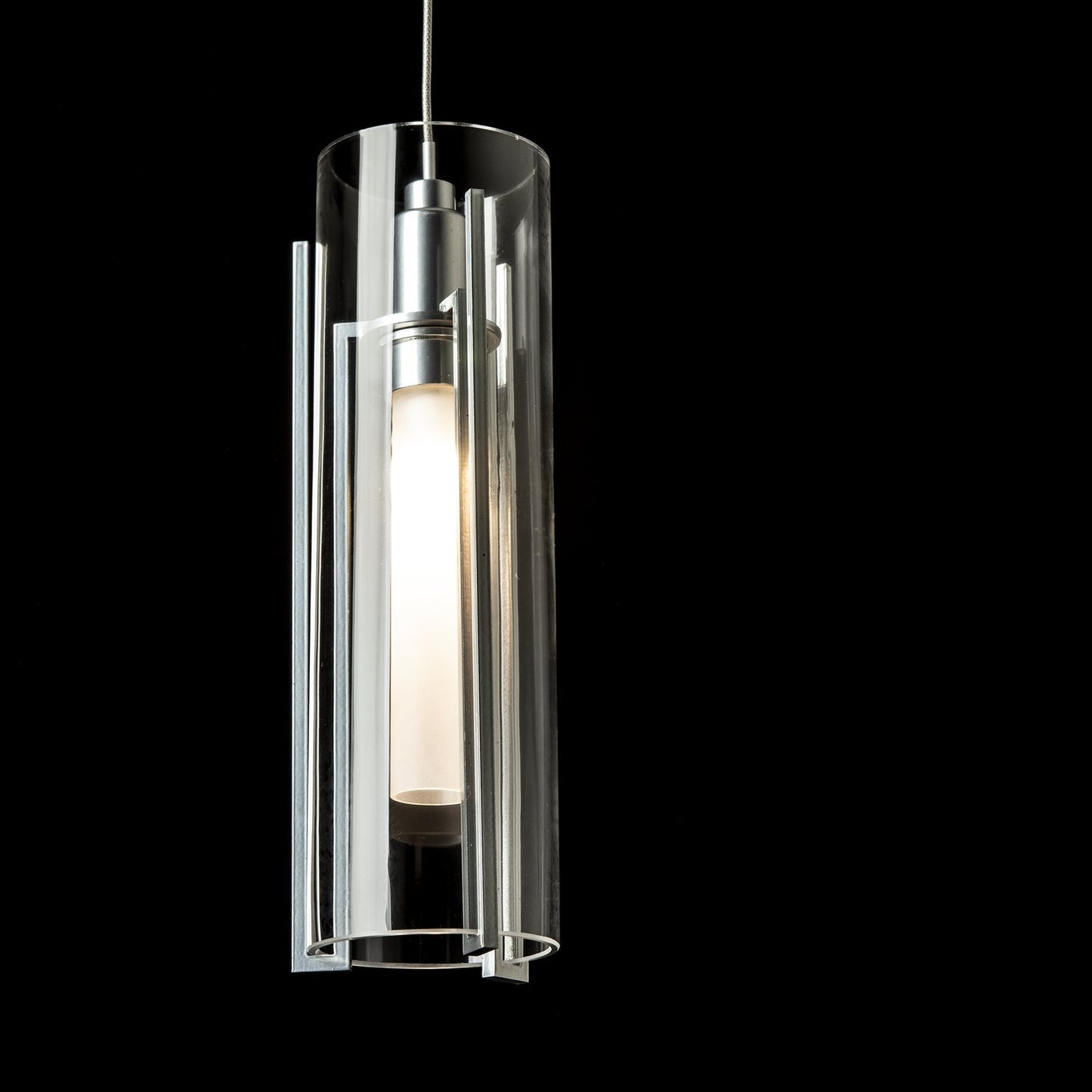 Exos Glass Low Voltage Mini Pendant - White - Opal Glass by Hubbardton Forge