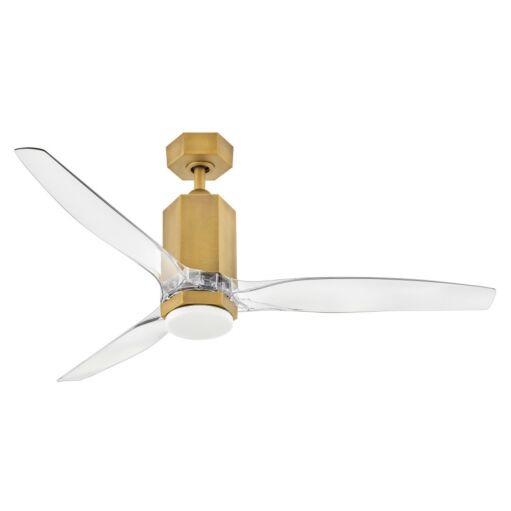 Facet 52" LED Dual Mount Smart Fan - Heritage Brass by Hinkley Lighting