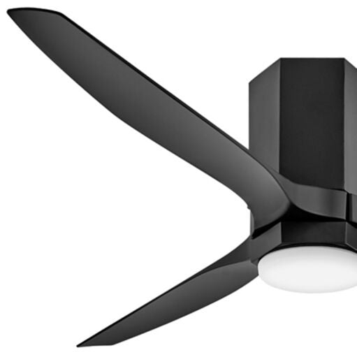Facet 52" LED Dual Mount Smart Fan - Matte Black by Hinkley Lighting