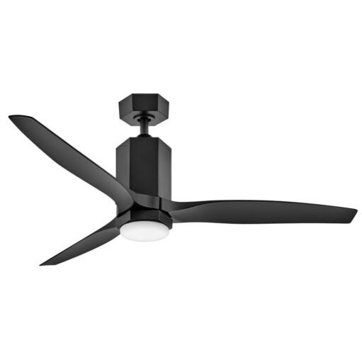 Facet 52" LED Dual Mount Smart Fan - Matte Black by Hinkley Lighting