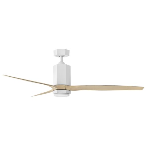 Facet 60" LED Dual Mount Smart Fan - Matte White by Hinkley Lighting