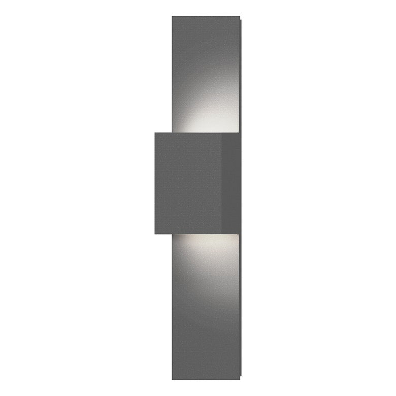 Flat Box Up/Down LED Panel Sconce - Textured Gray by SONNEMAN