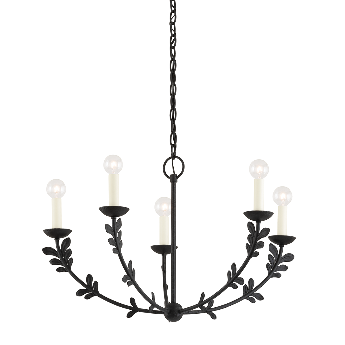 Florian Chandelier - 5-Light - Black Iron - Troy Lighting F4428-BI