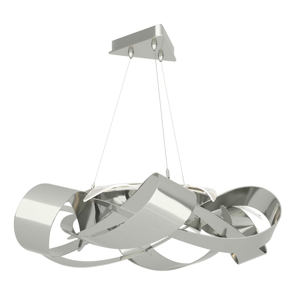Flux Large LED Pendant - Sterling by Hubbardton Forge
