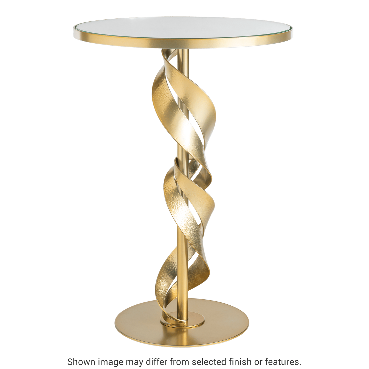 Folio Glass Top Accent Table - White by Hubbardton Forge