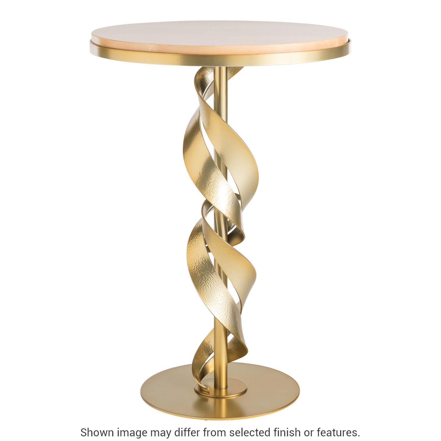 Folio Wood Top Accent Table - White - Maple Natural Wood Top Accent by Hubbardton Forge