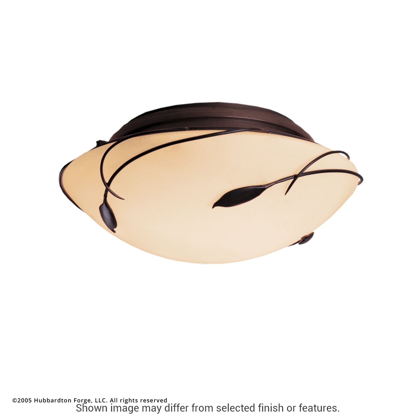 Forged Leaves Flush Mount - White by Hubbardton Forge