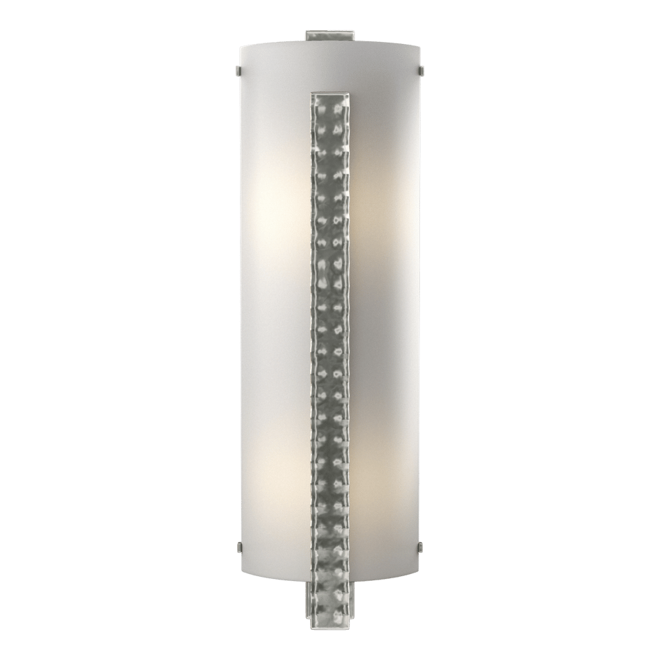 Forged Vertical Bar Large Sconce - Sterling by Hubbardton Forge