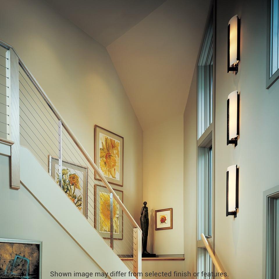 Forged Vertical Bar Large Sconce - White by Hubbardton Forge