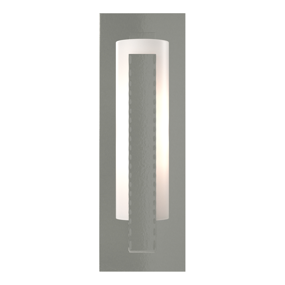 Forged Vertical Bar Sconce Steel Backplate - Sterling by Hubbardton Forge