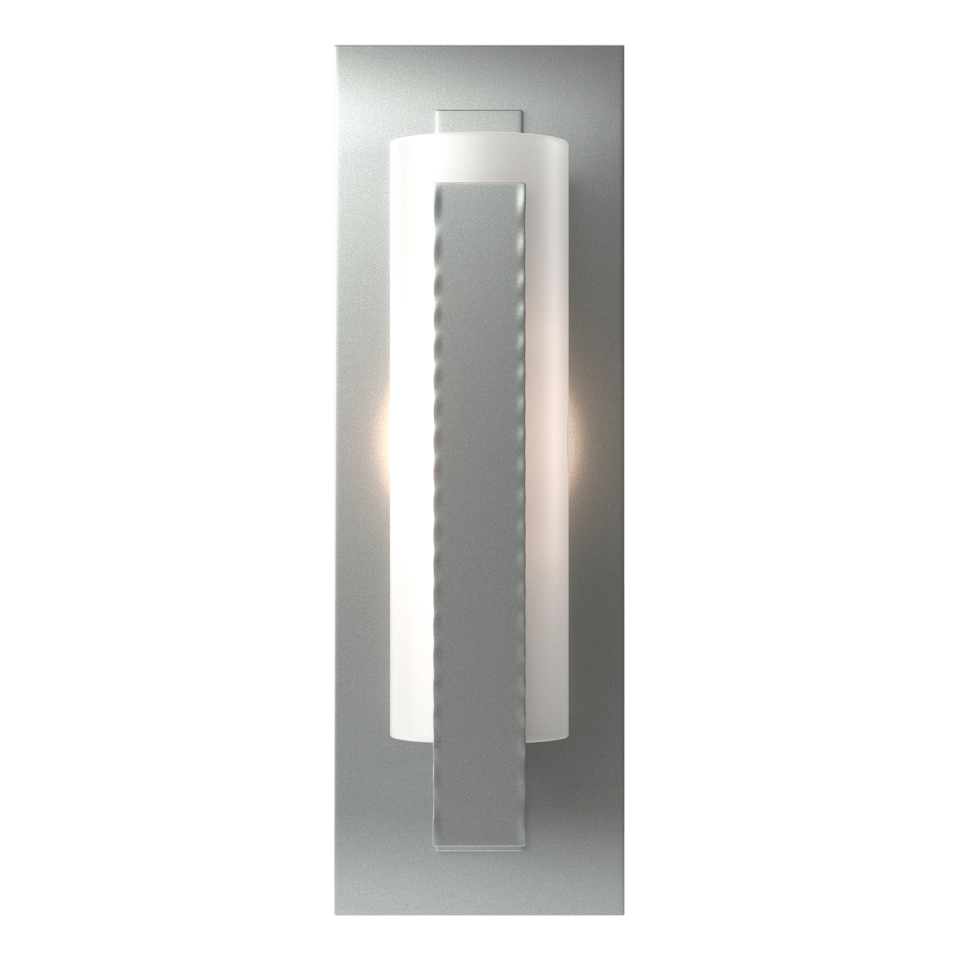Forged Vertical Bar Sconce Steel Backplate - Vintage Platinum by Hubbardton Forge