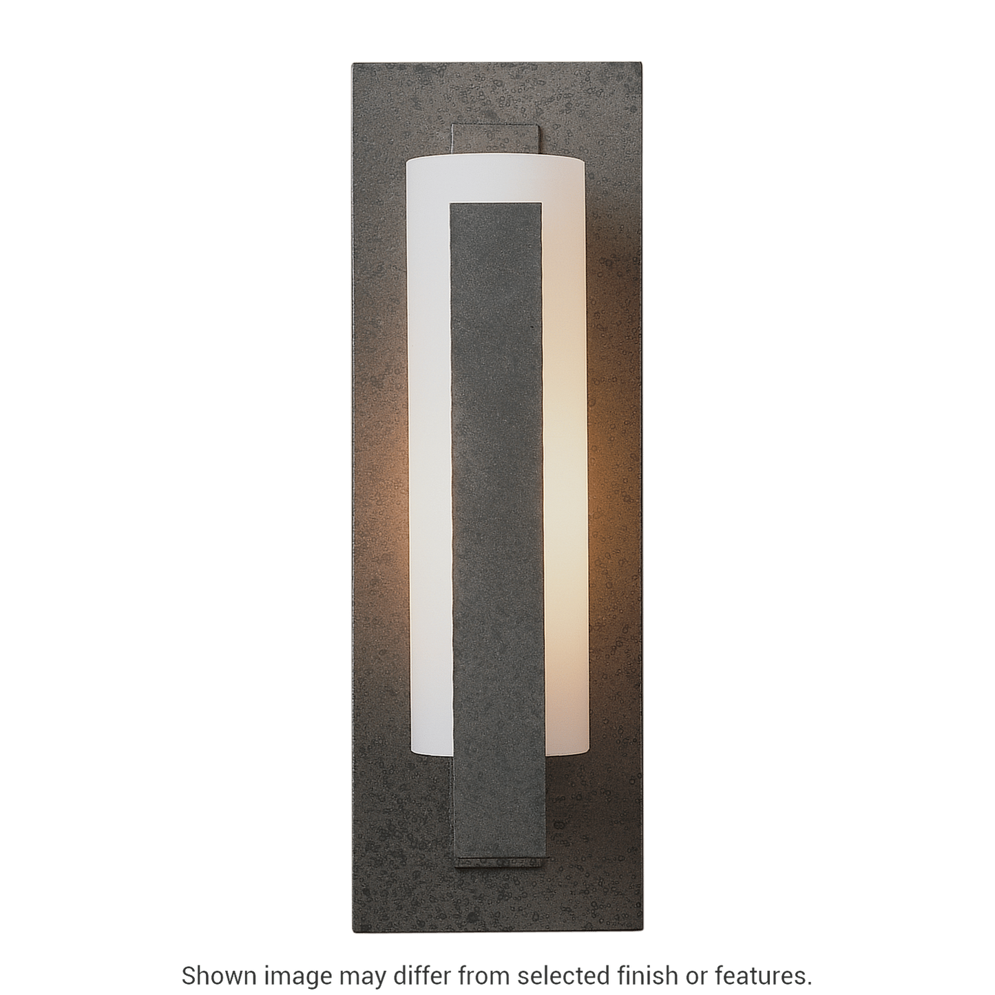 Forged Vertical Bar Sconce Steel Backplate - White by Hubbardton Forge