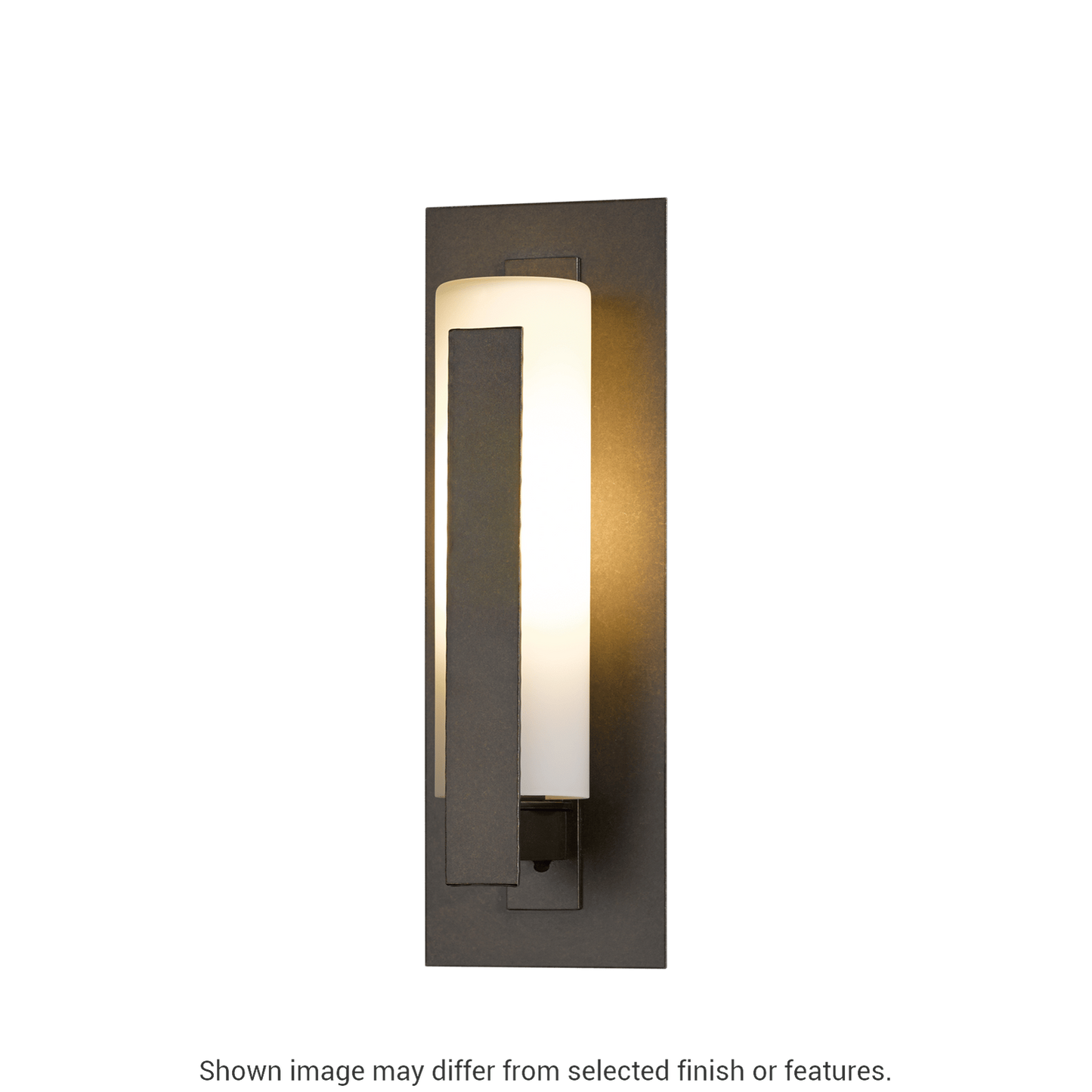 Forged Vertical Bars Small Outdoor Sconce - White by Hubbardton Forge