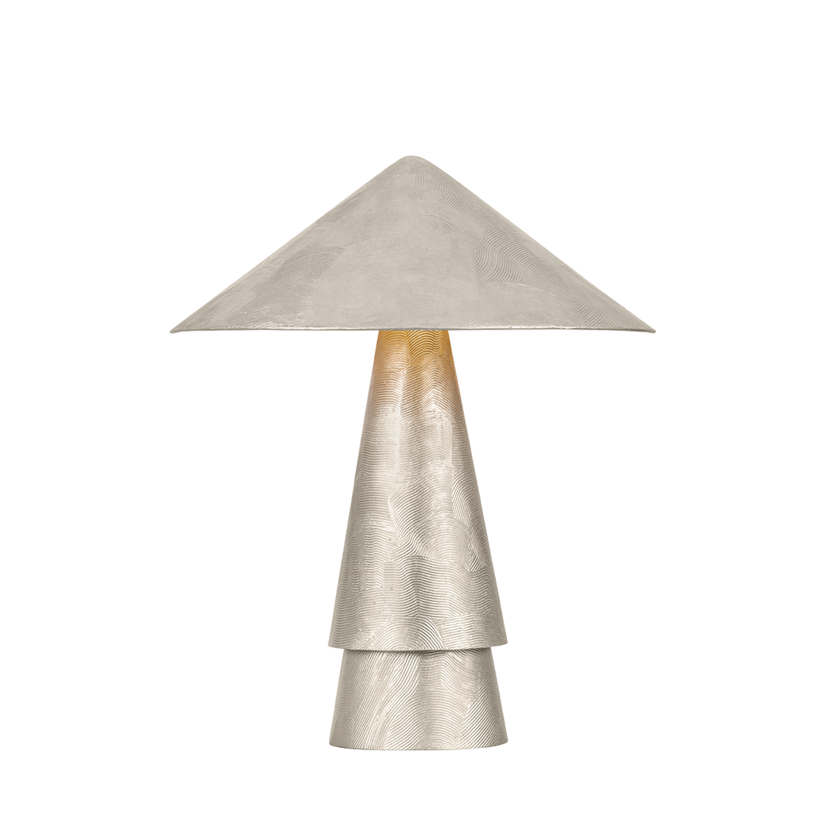 Foxton Table Lamp - Warm Silver Leaf by Hudson Valley Lighting