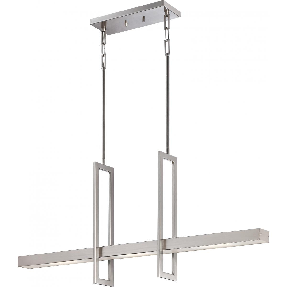 Frame - LED Island Pendant - Brushed Nickel Finish - Satco 62-136