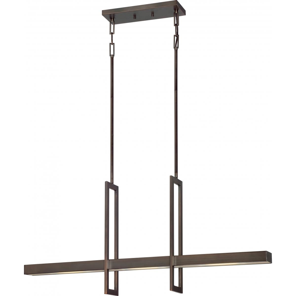Frame - LED Island Pendant - Hazel Bronze Finish - Satco 62-116