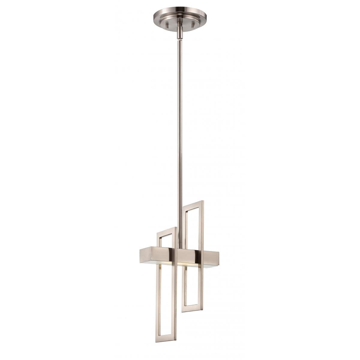 Frame - LED Pendant Fixture - Brushed Nickel Finish - Satco 62-106